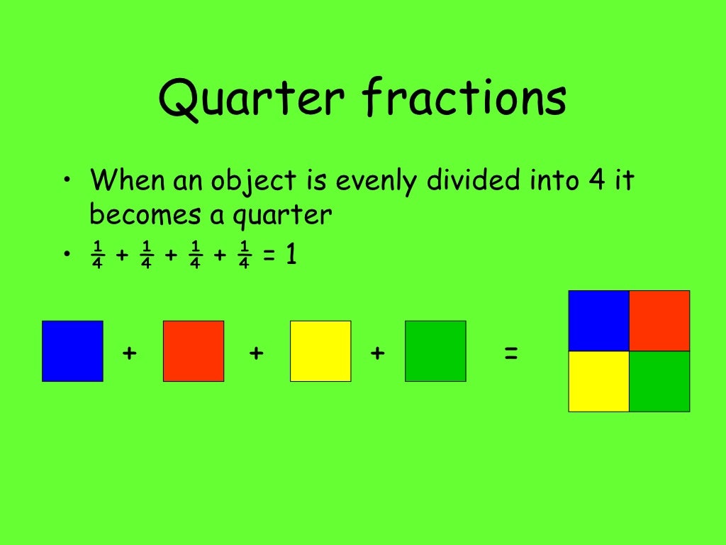 4 In Fractions